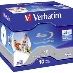 Verbatim 43713 Εγγράψιμα BD-R 6x Printable 25GB 10τμχ