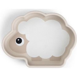 Done by Deer Stick & Stay Πιάτο Σιλικόνης Sheepy Sand