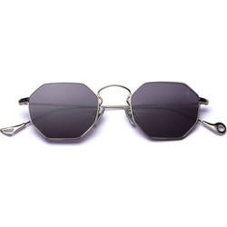 Eyepetizer CLAIRE 1-7 Γυναικεία Γυαλιά Ηλίου Πολυγωνικά Μεταλλικά Ασημί με Μαύρο Φακό