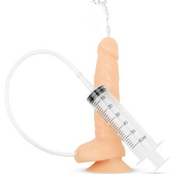 EasyToys Ρεαλιστικό Dildo με Βεντούζα Όρχεις & Δυνατότητα Εκσπερμάτωσης 19.2cm Flesh