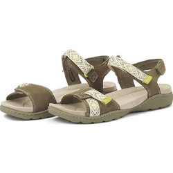 Clarks Amanda Sprint Αθλητικά Γυναικεία Σανδάλια Ανατομικά Χακί 26167212