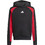 Adidas Essentials Colorblock Παιδικό Φούτερ με Κουκούλα Μαύρο Κόκκινο JW2491