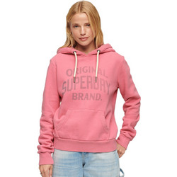 Superdry Γυναικείο Αθλητικό Φούτερ με Κουκούλα Φούξια W2012051A-C5X