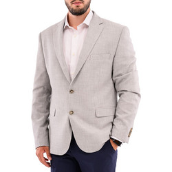 Lexton Καλοκαιρινό Ανδρικό Blazer Υφασμάτινο με Κανονική Εφαρμογή Γκρι 08.35