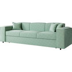PoliHome Santos Τριθέσιος Καναπές Κρεβάτι Πράσινο Mint 252x88x79cm 162915039