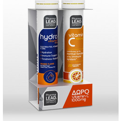 Pharmalead Hydro Vitamin C Orange 20s + Vitamin C 1000mg Αναβράζοντα Δισκία