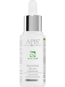 Apis Natural Cosmetics Acne-Stop Professional Ενυδατικό Serum Προσώπου για Ακμή με Αλόη & Πράσινο Τσάι 30ml