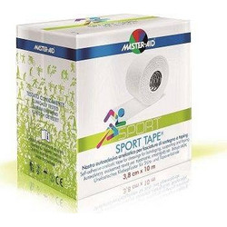Master Aid Sport Tape Ταινία Κινησιολογίας 3.8cm x 10m Λευκή 1τμχ