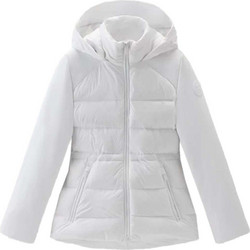 Woolrich Γυναικείο Μπουφάν Χειμωνιάτικο Puffer Κοντό Λευκό CFWWOU0891FRUT3496