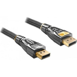 DeLOCK Καλώδιο DisplayPort 1.2 to DisplayPort Male Braided 3m Black 82772