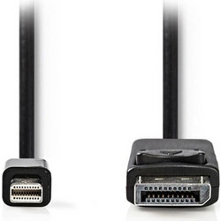 Nedis Καλώδιο Mini DisplayPort 1.2 to DisplayPort Male 2m Black CCGL37400BK20