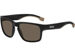 Hugo Boss HG1497S 0876A Αθλητικά Ανδρικά Γυαλιά Ηλίου Τετράγωνα Κοκάλινα με Καφέ Φακό