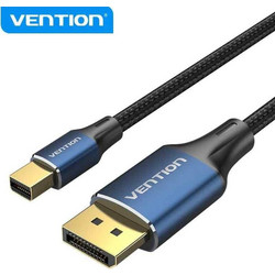 Vention Καλώδιο Mini DisplayPort to DisplayPort Male Braided 2m Black HCFLH