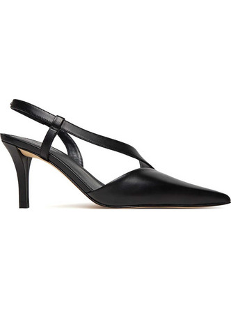 Michael Kors Jaida Γόβες Slingback Δερμάτινες με Τακούνι Στιλέτο Μαύρες 40S5JDMP1L