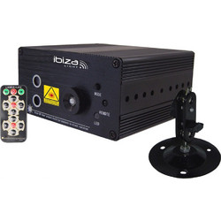 Ibiza LAS160P-MKII Mini Φωτορυθμικό Laser LED Πράσινο / Κόκκινο
