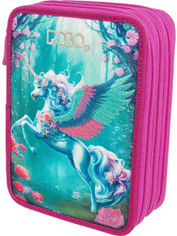 Polo Mover Unicorn Κασετίνα με 3 Θήκες Τιρκουάζ Φούξια 937073-8383