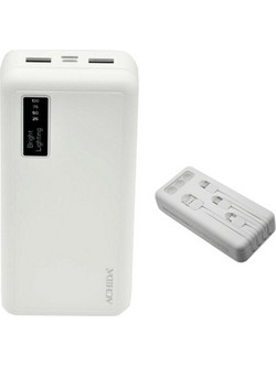 YZB0817 Power Bank 10000mAh 5W με 2 Θύρες USB-A & Θύρα USB-C White