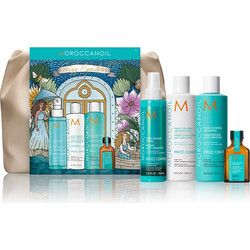 Moroccanoil Holiday Frizz Σετ Περιποίησης Μαλλιών Conditioner 250ml + Spray 160ml + Λάδι 25ml + Νεσεσέρ + Σαμπουάν 250ml