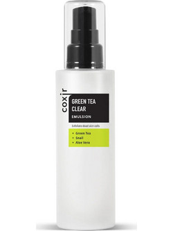 Coxir Green Tea Clear Emulsio Ενυδατική Λοσιόν Καθαρισμού Προσώπου για Ακμή 100ml