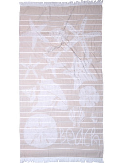 Anna Riska Sifnos Πετσέτα Θαλάσσης Μπεζ 90x170cm 435280