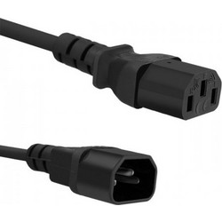 Qoltec 53898 Προέκταση Καλωδίου Τροφοδοσίας IEC C13 to IEC C14 3m