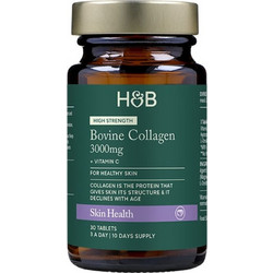 Holland & Barrett Bovine Collagen 3000mg με Βιταμίνη C 30 Ταμπλέτες