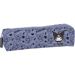 Graffiti Pattern Kuromi Κασετίνα Βαρελάκι Λιλά 232356