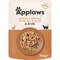 Applaws Adult with Chicken Breast & Wild Rice in Broth 70gr