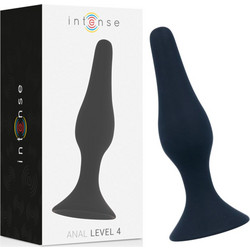 Intense Level 4 Πρωκτική Σφήνα 15.5cm Μαύρη D-216045