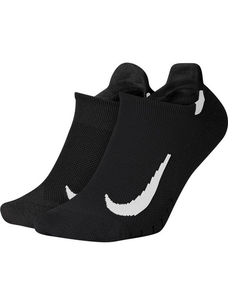 Nike Multiplier Ανδρικές Κάλτσες Κοντές με Σχέδια Μαύρες 2Pack SX7554-010
