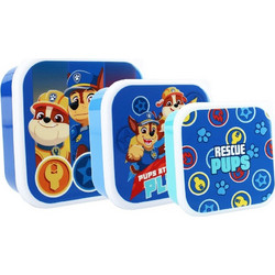 Vadobag Paw Patrol Πλαστικό Παιδικό Σετ Δοχείο Φαγητού Μπλε