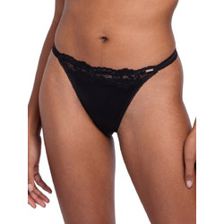 Dorina Γυναικείο Sexy String με Δαντέλα Μαύρο FXST0054MI127-BK0001