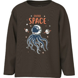 Name It Παιδικό T-Shirt Μακρυμάνικο Καφέ 13234712