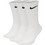Nike Everyday Ανδρικές Κάλτσες Ψηλές Λευκές 3Pack SX6888-100