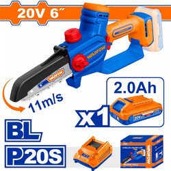 Wadfow WCLP562E Κλαδευτικό Αλυσοπρίονο Μπαταρίας 20V 2.15kg με Λάμα 15cm 1x2Ah