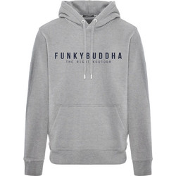 Funky Buddha Ανδρικό Φούτερ με Κουκούλα & Τσέπες Γκρι FBM012-075-06