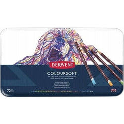 Derwent Coloursoft Κασετίνα Ξυλομπογιές Σετ 72τμχ