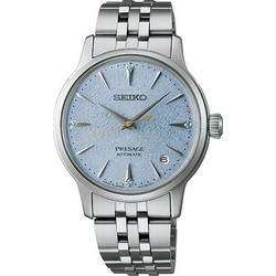 Seiko Presage Γυναικείο Ρολόι Αυτόματο με Ασημί Μεταλλικό Μπρασελέ SRPL61J1