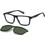 Polaroid Eyewear PLDD590/C 3OL Ανδρικός Σκελετός Γυαλιών Οράσεως με Clip-On Κοκάλινος Μαύρος