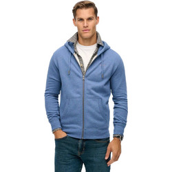 Superdry Ανδρική Ζακέτα Φούτερ με Κουκούλα και Φερμουάρ Μπλε M2014128A-2AY