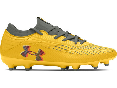 Under Armour UA U Magnetico Select 4 FG 3027707-700 Ποδοσφαιρικά Παπούτσια με Τάπες και Καλτσάκι Κίτρινα Μαύρα
