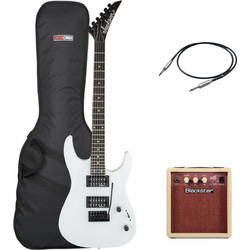 Jackson JS12 Dinky Ηλεκτρική Κιθάρα ST Style με Μαγνήτες HH & Ταστιέρα Amaranth White Premium Bundle