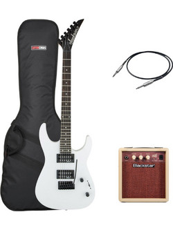 Jackson JS12 Dinky Ηλεκτρική Κιθάρα ST Style με Μαγνήτες HH & Ταστιέρα Amaranth White Premium Bundle