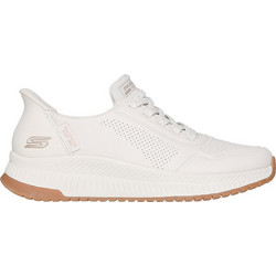 Skechers Bobs Squad 4 Γυναικεία Sneakers Flatforms Εκρού 117740-WHT