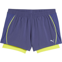 Puma Run Velocity 2in1 Αθλητικό Γυναικείο Σορτς Running Μωβ Lime 526588-46