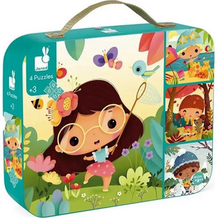 Παιδικό Puzzle JANOD 4 Seasons 6 + 9 + 12 + 16 Κομμάτια
