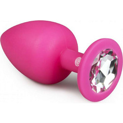 EasyToys Large Πρωκτική Σφήνα Diamond Plug 9cm Ροζ
