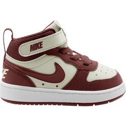 Nike Court Borough 2 MID Παιδικά Sneakers Μποτάκια Μπεζ Μπορντό CD7784-013