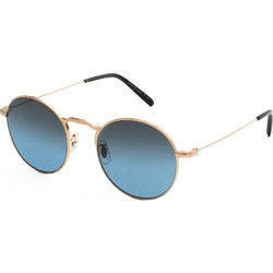 Oliver 1282ST 5292P4 Ανδρικά Γυαλιά Ηλίου Στρογγυλά Μεταλλικά Χρυσά με Μπλε Φακό