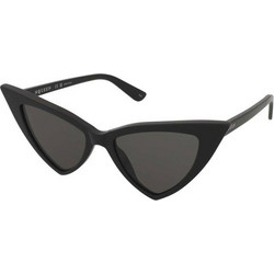 Alexander McQueen AM0518S 002 Γυναικεία Γυαλιά Ηλίου Cat Eye Κοκάλινα Μαύρα με Μαύρο Φακό